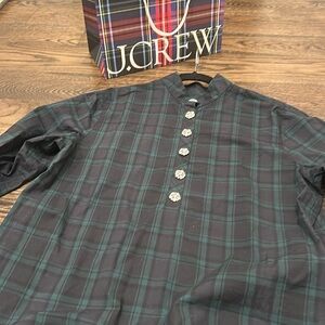 J crew watch plaid tartan holiday top